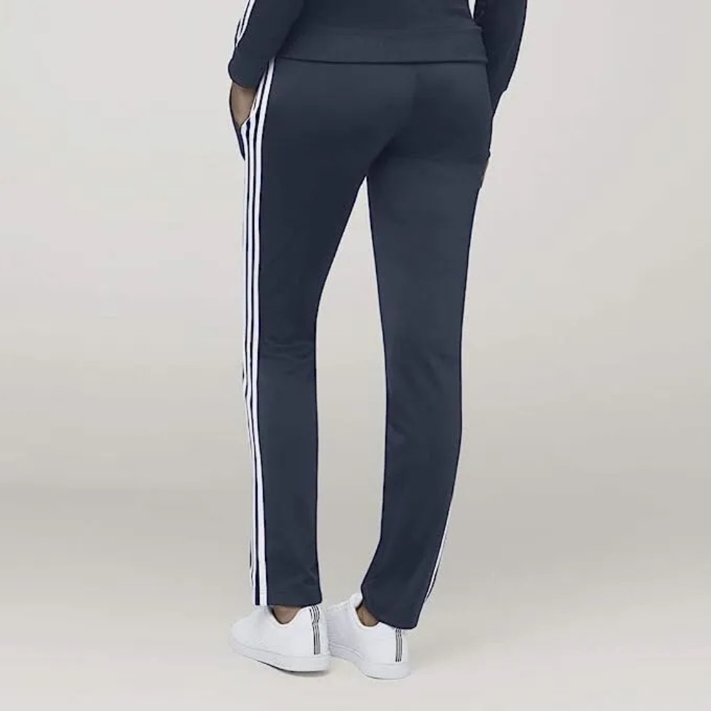 ADIDAS ESSENTIALS WARM-UP 3-STRIPES TRACK PANTS RECYCLED LEGENDARY INK BLUE Sz M